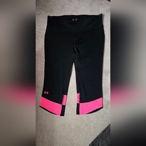 Under Armour Black and Pink Leggings